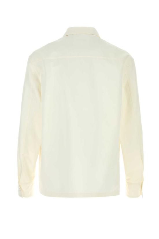  질샌더 자켓 질 샌더 화이트 포플린 셔츠 라떼 - JIL SANDER