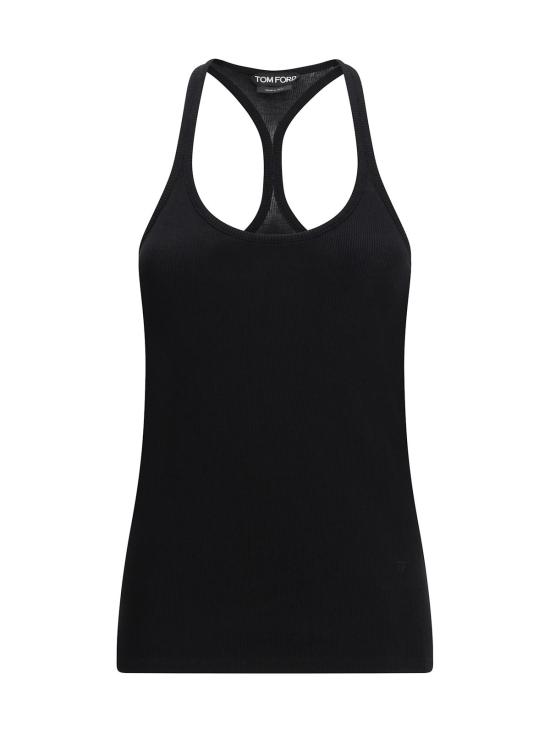  톰포드 민소매 티셔츠 톰 포드 실크 블렌드 골지 저지 탱크탑