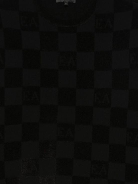  엠포리오 아르마니 스웨터 체크 크루넥  블랙/베이지 - EMPORIO ARMANI