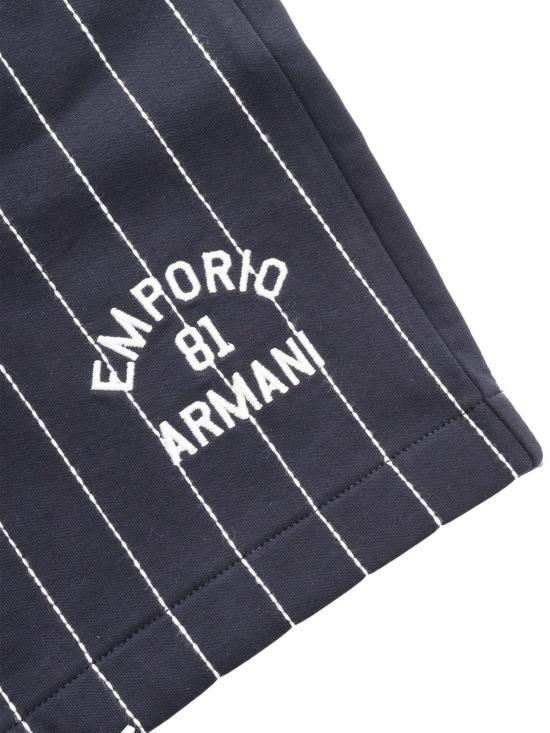  [키즈] 엠포리오 아르마니 쇼츠/버뮤다 아동용 세로 솔기 반바지 (블루) - EMPORIO ARMANI