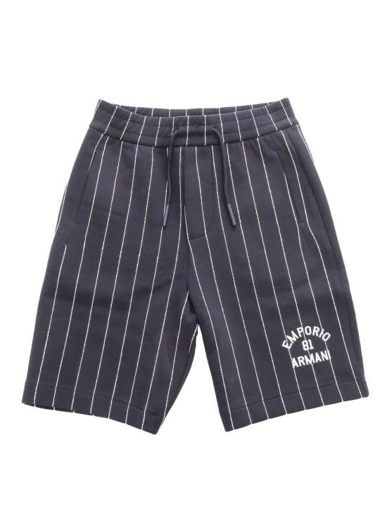  [키즈] 엠포리오 아르마니 쇼츠/버뮤다 아동용 세로 솔기 반바지 (블루)