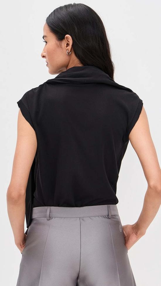  더 가먼트 반팔 티셔츠 가먼트 스카프 티 블랙 - THE GARMENT