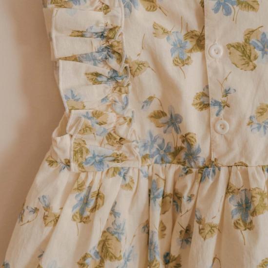  [키즈] Piper&Cloth 원피스 키즈  네오미 드레스 Fleurs Bleues - PIPER&CLOTH
