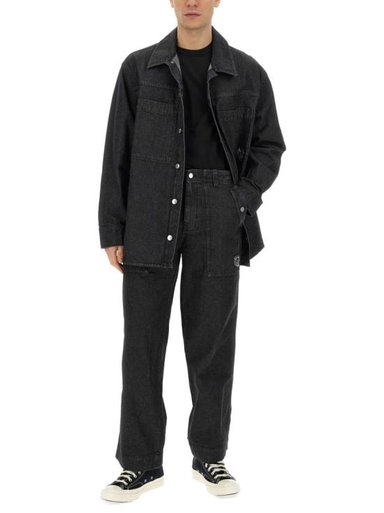  메종키츠네 데님 팬츠 메종 키츠네 진 워크웨어 블랙 - MAISON KITSUNE