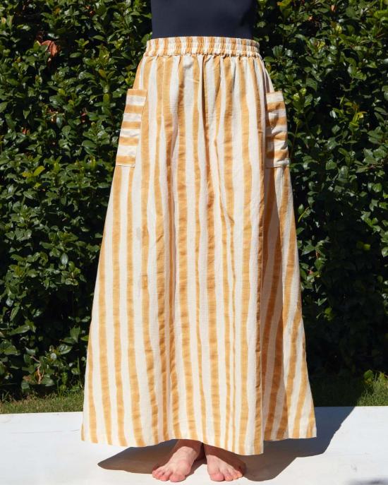  해피 프렌치 갱 롱 스커트 틸다 스커트 카멜 - HAPPY FRENCH GANG