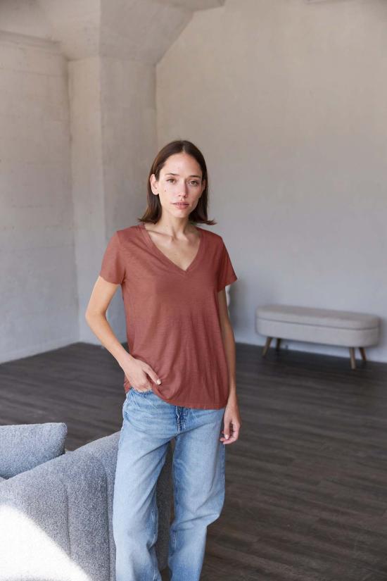  It Is Well L.A. 반팔 티셔츠 잇 이즈 웰 L.A. 에브리데이 브이넥 티셔츠 - OTHER BRANDS