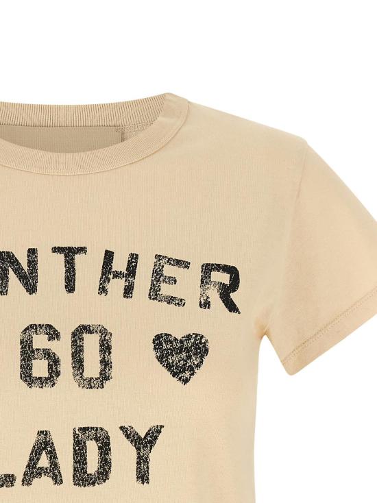  발렌티노 가라바니 반팔 티셔츠 Valentino Garavani Chez Valentino 티셔츠 베이지 - VALENTINO GARAVANI