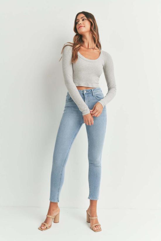  저스트 블랙 데님 데님 팬츠 더 비닐 스키니 다크 데님/라이트 데님/미디엄 데님 - JUST BLACK DENIM