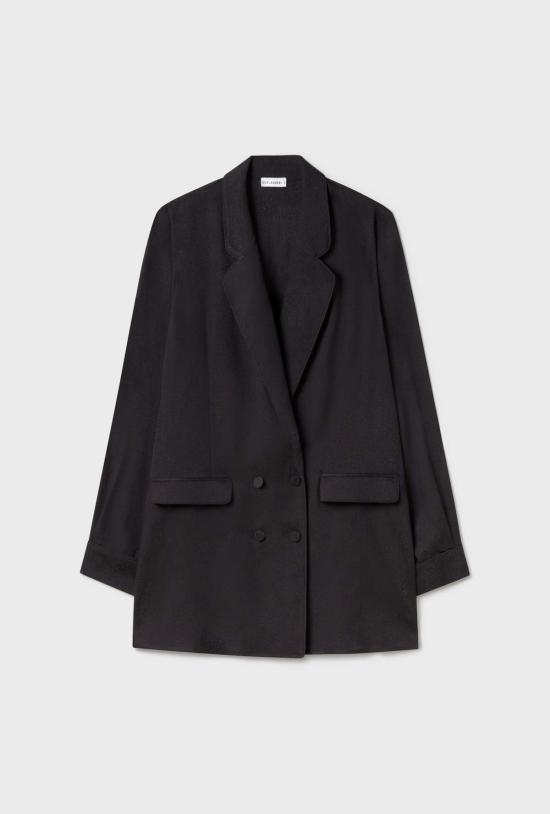  실크 런드리 수트 자켓 릴렉스드 블레이저 코랄 자카드