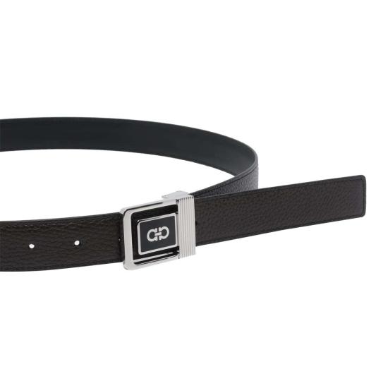  살바토레 페라가모 레귤러 벨트 페라가모 로고 양면  브라운 - SALVATORE FERRAGAMO