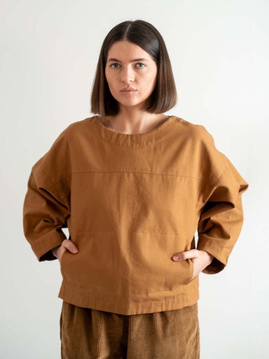  A B E L I N E 튜닉 캔버스  카라멜