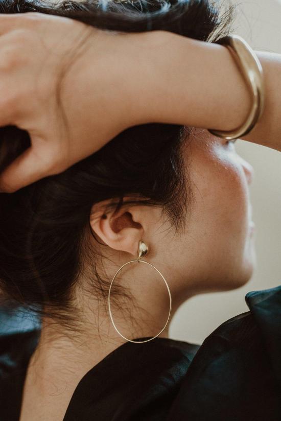  Uni 이어링 유니 주얼리 수리야 후프 스터드 귀걸이 - OTHER BRANDS