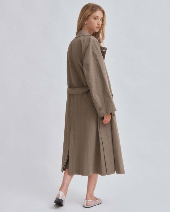  사야카 다비스 뉴욕 트렌치 코트 사야카 데이비스 뉴욕 라이트  모스 그레이 - SAYAKA DAVIS NEW YORK