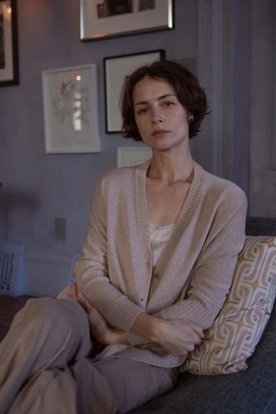  에리카 타노브 가디건 에리카 타노프 그레이스 피마 코튼  트위그 - ERICA TANOV