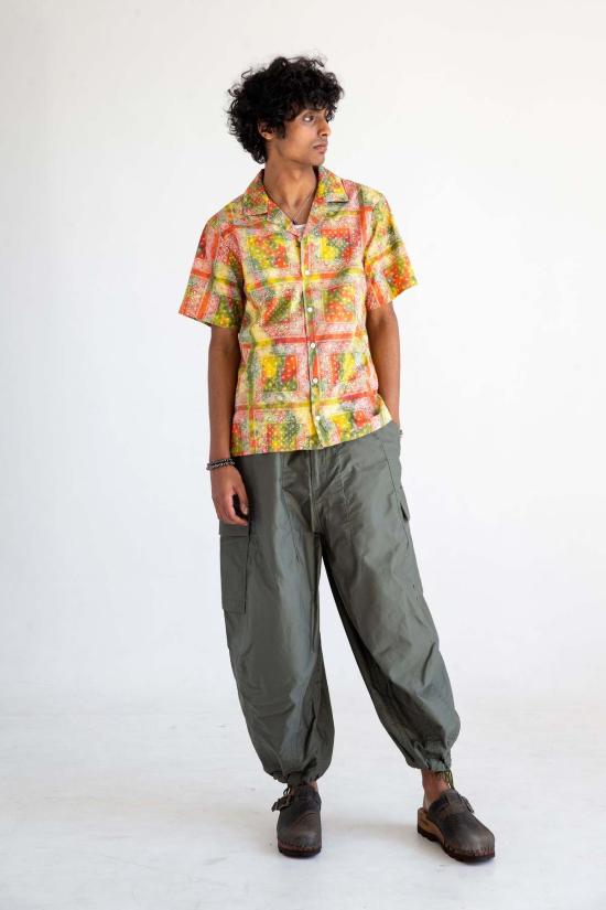  Graphia New York 셔츠 그라피아 뉴욕 데시 반팔 캠프 칼라 셔츠 레드/바틱 반다나 프린트 - GRAPHIA NEW YORK