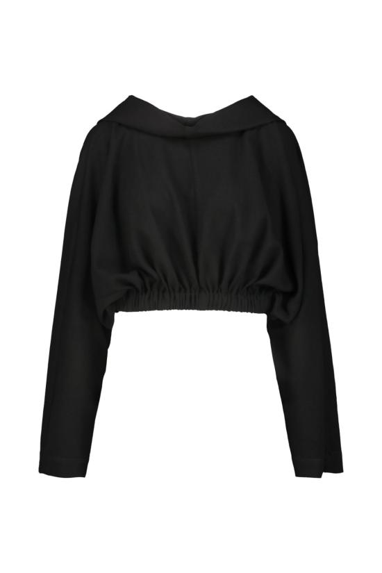  릭 오웬스 튜닉 콘코르디아 크롭 후드  블랙