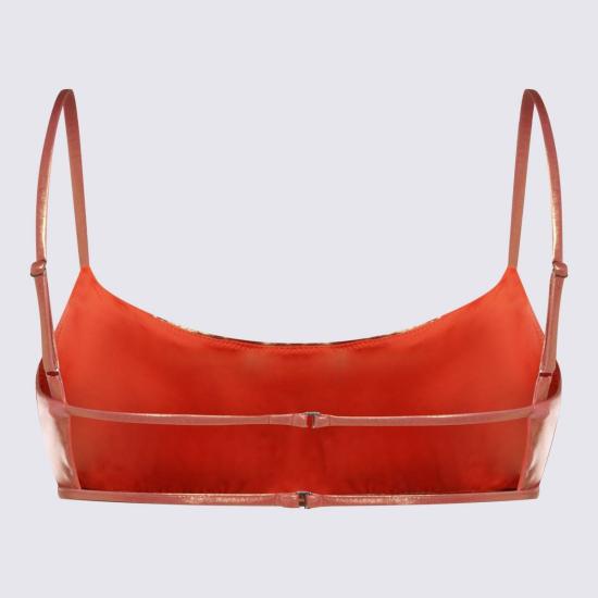  블루마린 비키니 수영복 오렌지  탑 커버업 파파야 오렌지 - BLUMARINE