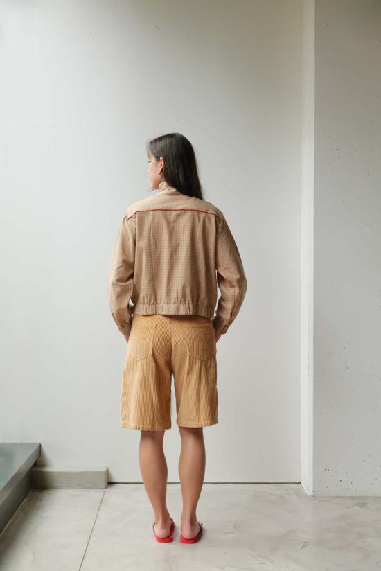  앳 던 자켓 새벽에. 스탠드 칼라 셔츠 재킷 - AT DAWN.