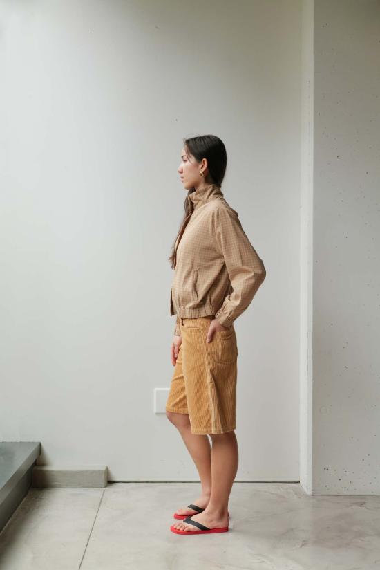  앳 던 자켓 새벽에. 스탠드 칼라 셔츠 재킷 - AT DAWN.