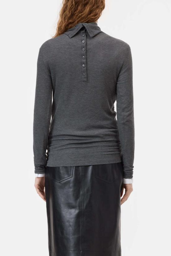  클로즈드 반팔 티셔츠 모달 캐시미어 혼방 긴팔 상의 - CLOSED