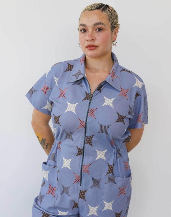  Noble 점프수트 고급스러운 실용 정장 스파클 프린트 - OTHER BRANDS