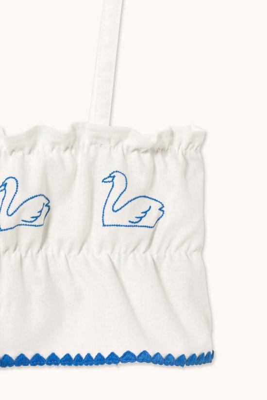  [키즈] 타이니코튼 티셔츠 키즈  스완 리본 린넨 - TINYCOTTONS