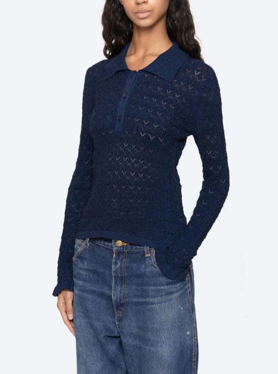  EVOLUXXY 긴팔 티셔츠 에볼럭시 루비 니트 긴팔 폴로 셔츠