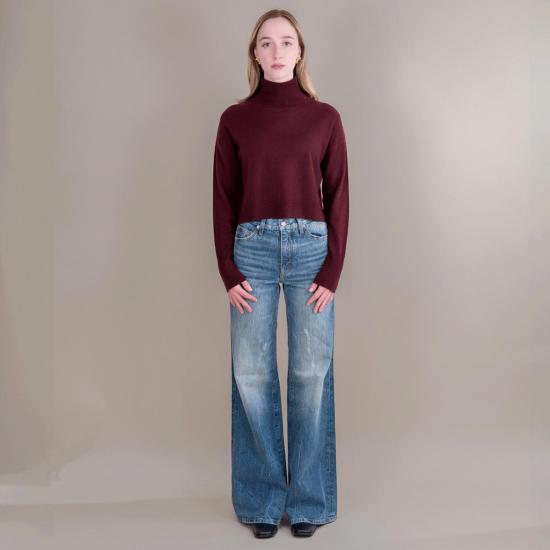  사블린 터틀넥 세이블 캐시미어  스웨터