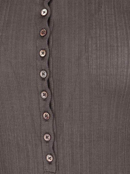  르메르 바디수트 티셔츠 골지 바디수트 브라운 - LEMAIRE