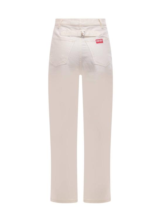  겐조 데님 팬츠 진 팬츠 WB 블리치드 화이트 - KENZO