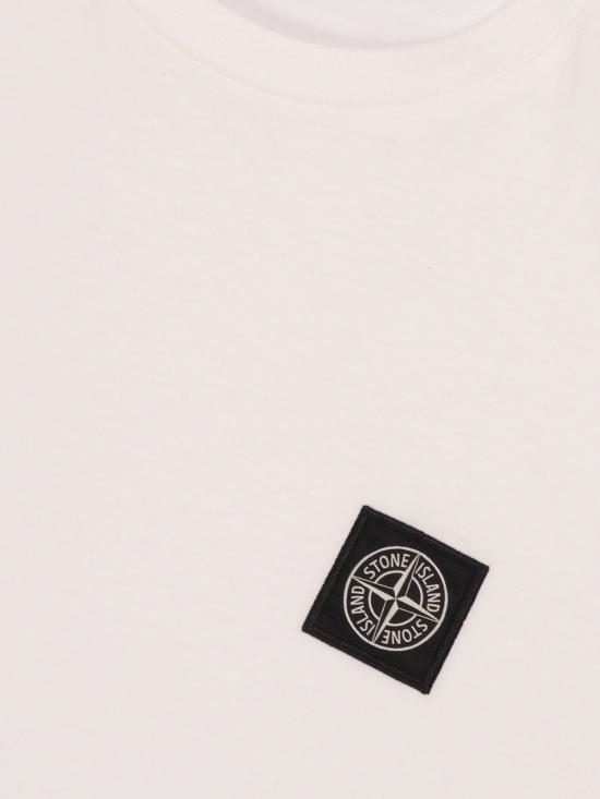 [키즈] 스톤 아일랜드 탑 키즈 티셔츠 베이지색 - STONE ISLAND