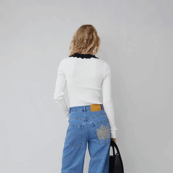  오페라 스포츠 블라우스 에비타 심리스 탑 프리스틴 - OPERA SPORT