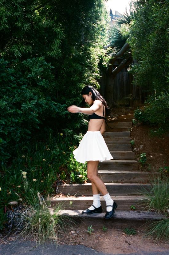  마레 퍼페투아 숏 스커트 마레 페르페투아 선데이 미니 스커트 화이트