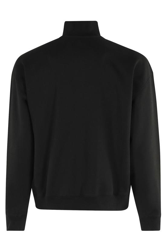  겐조 긴팔 티셔츠 보케 플라워 하프 집업 스웨트셔츠 J 블랙 - KENZO