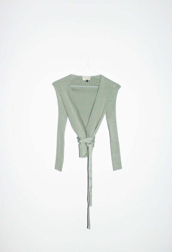  주주 민소매 티셔츠 Giu Giu Nonna 랩 가디건 멀티 - GIU GIU