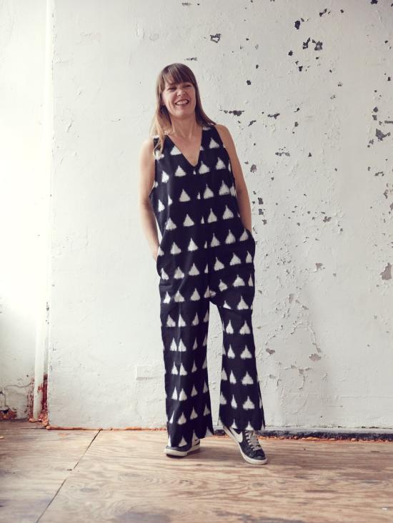  에이치 프레드릭손 점프수트 H. 프레드릭손 이캇  블랙/크림 - H FREDRIKSSON