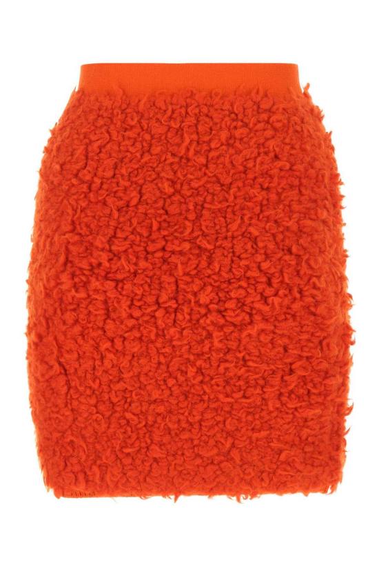  보테가베네타 미디 스커트 보테가 베네타 울 블렌드  레드 - BOTTEGA VENETA