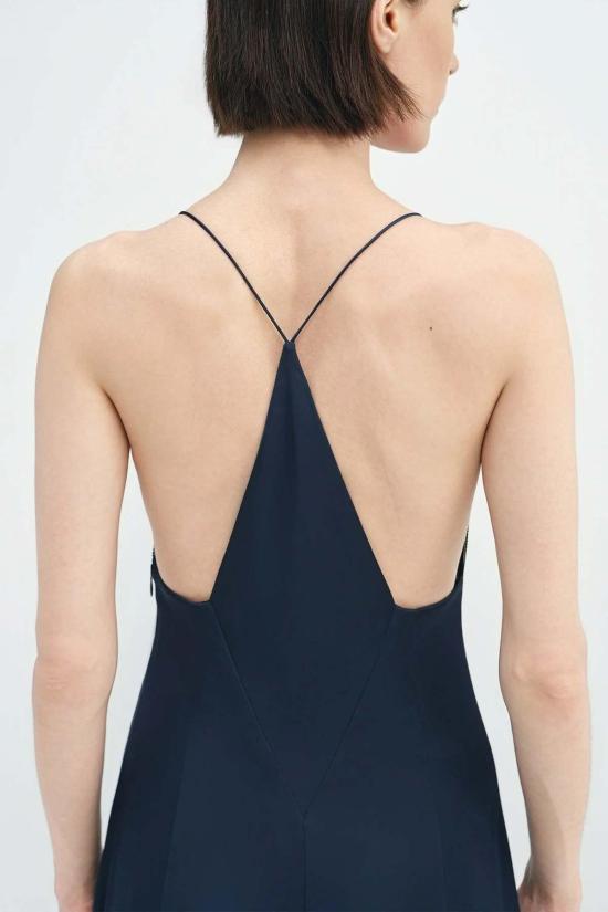  Sophie Rue 롱 원피스 소피 루 아멜리 새틴 드레스 에스테이트 블루 - SOPHIE RUE