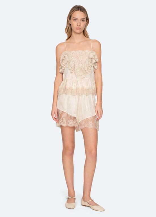  씨뉴욕 숏팬츠 씨 나이 에델 솔리드 쇼츠 버터 - SEA NY