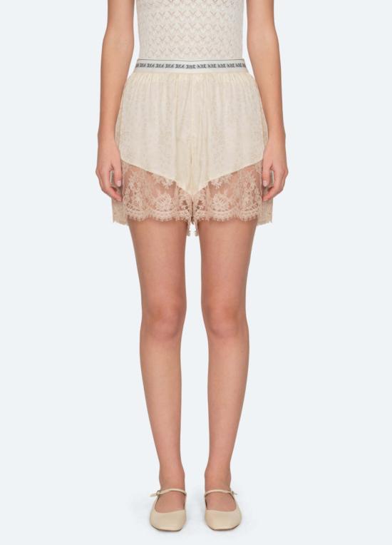  씨뉴욕 숏팬츠 씨 나이 에델 솔리드 쇼츠 버터 - SEA NY