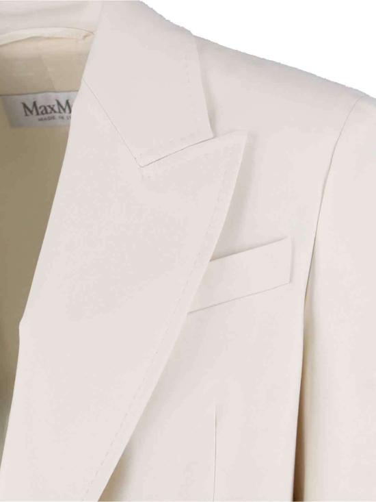  막스마라 수트 자켓 막스 마라 올림피아 더블 브레스티드 블레이저 화이트 - MAX MARA