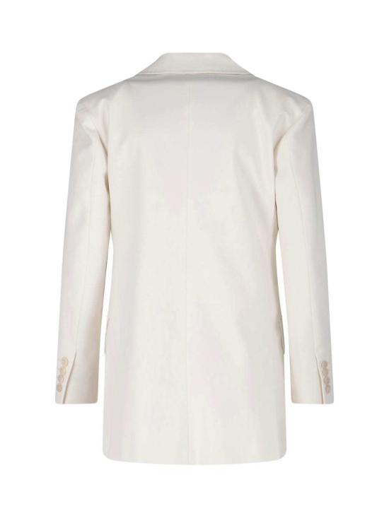  막스마라 수트 자켓 막스 마라 올림피아 더블 브레스티드 블레이저 화이트 - MAX MARA