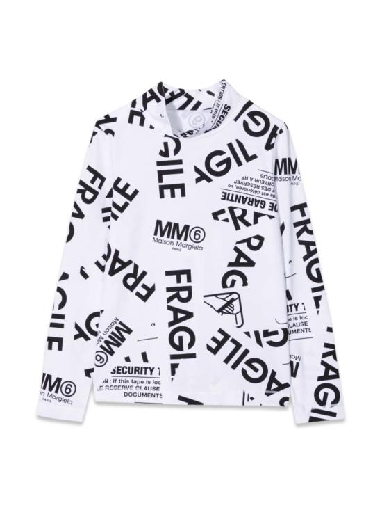  [키즈] MM6 메종마르지엘라 트레이닝 상의 키즈 MM6 메종 마르지엘라 티셔츠 화이트