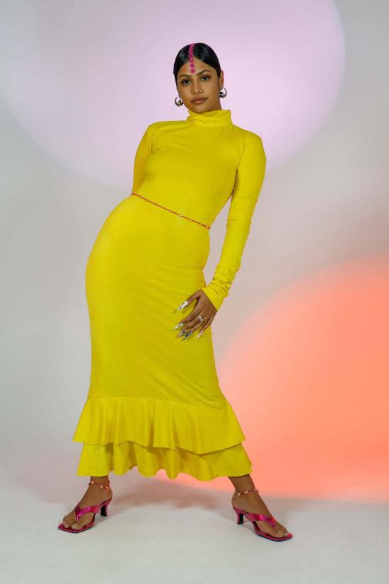  아바카시 목걸이/팬던트 고양이 요람 진주 체인 핑크 - ABACAXI