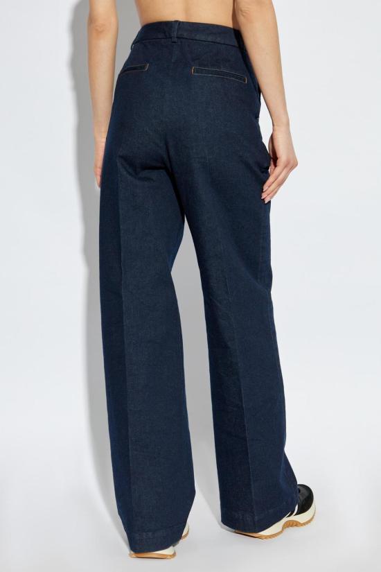  몽클레어 데님 팬츠 스트레이트 컷 진 - MONCLER