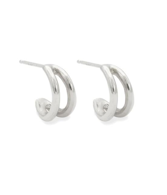  아만다 헌트 이어링 제멜라 후프 실버 - AMANDA HUNT