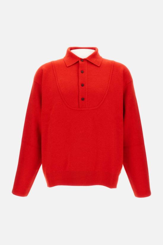  자크뮈스 스웨터 Jacquemus Polo La Maille Vareuse Pallone  레드