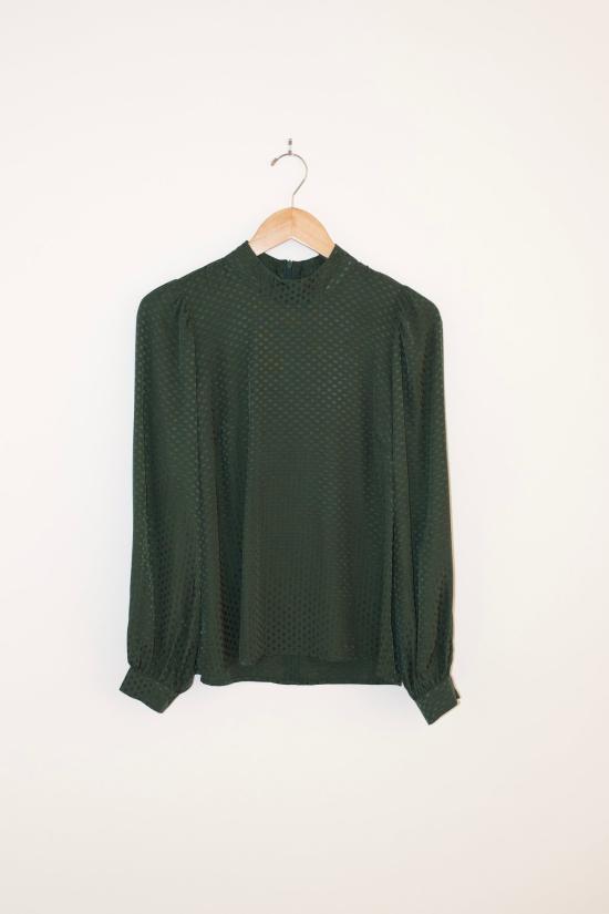  Just Female 블라우스 저스트 피메일 이브  다크 그린