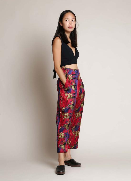  KAAREM 브라 Kaarem La Lan 렛 오픈백 탑 블랙 블루 - OTHER BRANDS