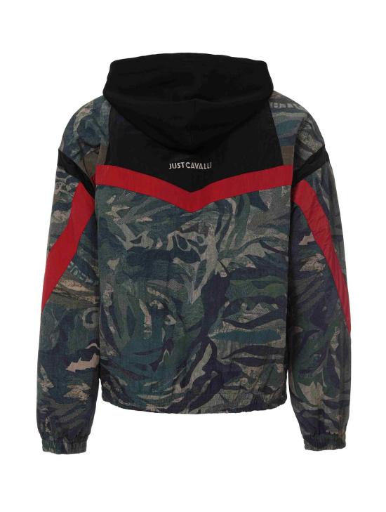  로베르토 카발리 봄버 자켓 Roberto Cavalli Just Cavalli 다운 재킷 그린 - ROBERTO CAVALLI